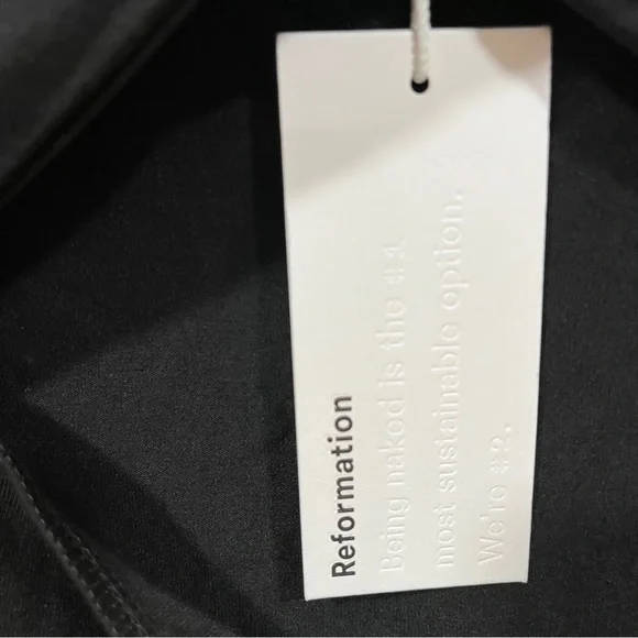 NWT Reformation black blouse top size medium Shae Knit Top - Picture 3 of 8